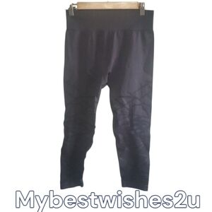 Fabletics Demi Lovato Pants Womens Size Medium Dark Grey Black Leggings